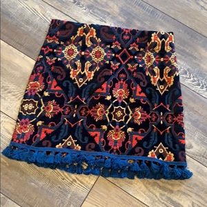 Black mini skirt with tassels Zara woman